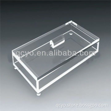 QCY-H-K008 factory directly sale high quality rectangle acrylic storage box